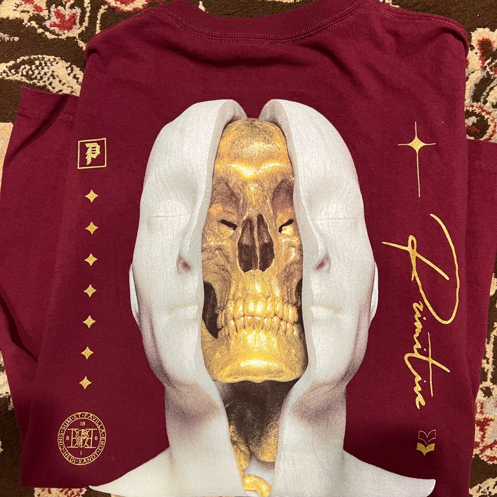 Primitive Skate Gold Pack T X Large, Red/Gold